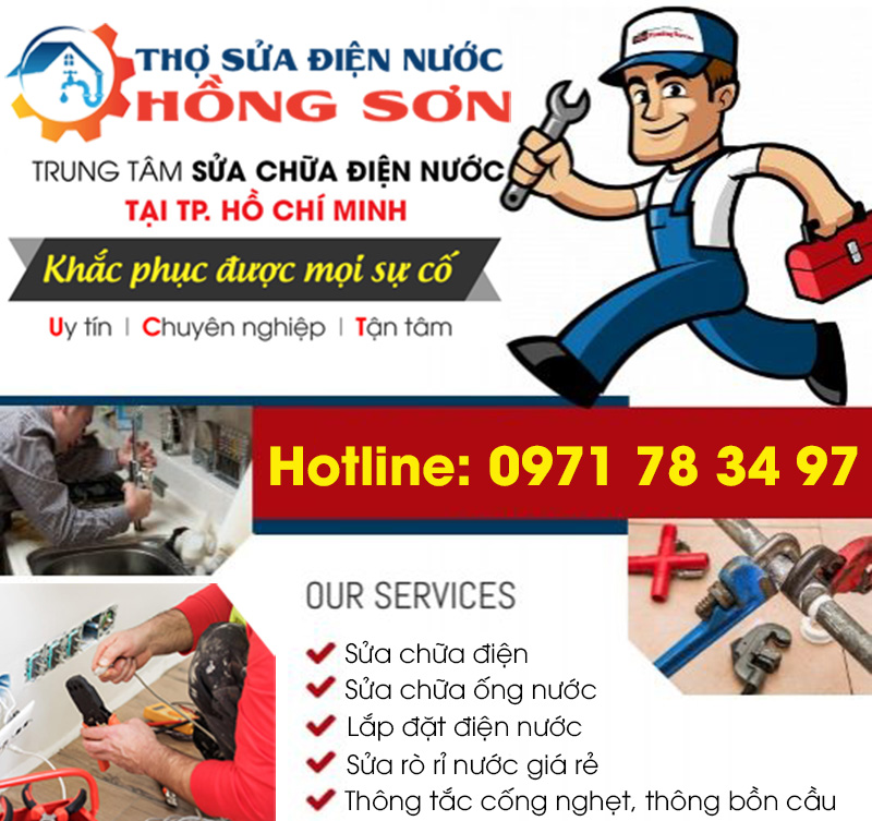Thợ sửa điện nước Hồng Sơn